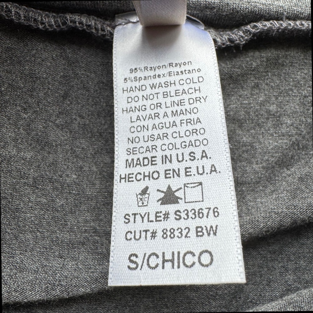 MONO B gray mini skirt maxi panel overlay Size S - Picture 7 of 11